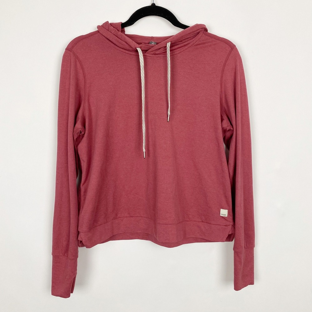 Vuori Halo Essential VW226 Pullover Hoodie Women Medium Rose Heather